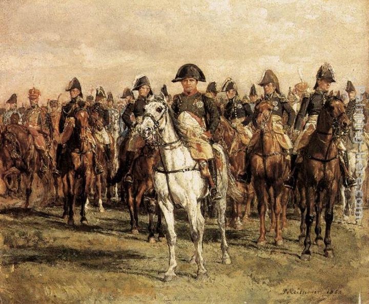 Jean-Louis Ernest Meissonier Napoleon and his Staff